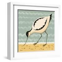 Avuncular Avocet-Catriona Hall-Framed Giclee Print