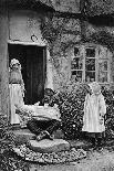 A Man Smoking a Pipe Outside a Shop, Worcestershire, C1922-AW Cutler-Giclee Print