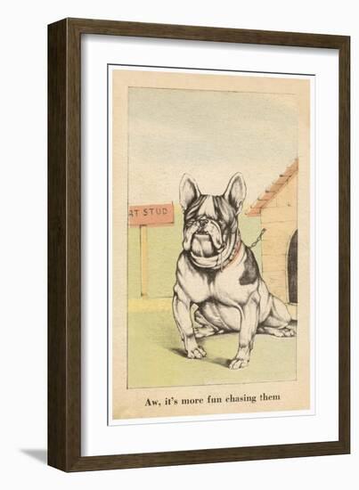 Aw, it's More Fun Chasing Them-Vincenzo Zito-Framed Premium Giclee Print