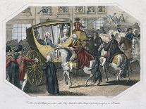 The Lord Mayor Presenting the City Sword to King George III at Temple Bar, London, 1789-AW Warren-Giclee Print