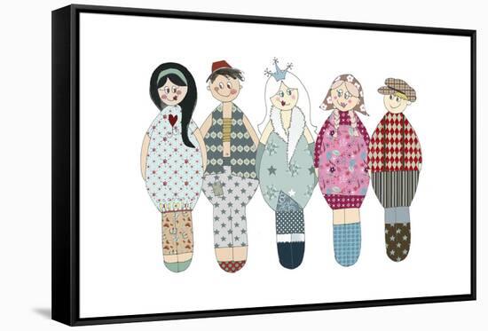 Aw15 Small Dolls-Effie Zafiropoulou-Framed Stretched Canvas