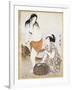 Awabi (Mollusks) Fishermen in Water-null-Framed Giclee Print