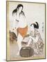 Awabi (Mollusks) Fishermen in Water-null-Mounted Giclee Print