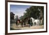 Awaiting the Departure, 1861-Henry Thomas Alken-Framed Giclee Print