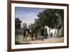 Awaiting the Departure, 1861-Henry Thomas Alken-Framed Giclee Print