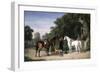 Awaiting the Departure, 1861-Henry Thomas Alken-Framed Giclee Print