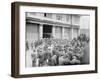 Awaiting the former mayor of Rome, Ernesto Nathan, aboard the steamship Stampalia, New York, 1914-null-Framed Photographic Print