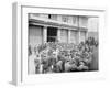 Awaiting the former mayor of Rome, Ernesto Nathan, aboard the steamship Stampalia, New York, 1914-null-Framed Photographic Print