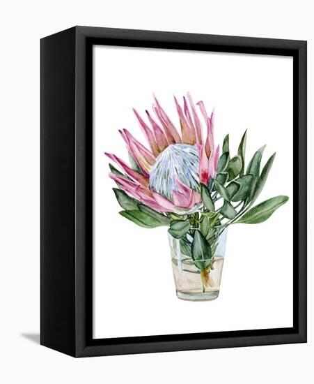 Awaken Protea II-Melissa Wang-Framed Stretched Canvas