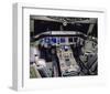 award winning 777 flight deck-null-Framed Art Print