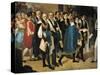 Awarding Key to City of Cagliari to Charles Albert of Savoy-Giovanni Migliara-Stretched Canvas