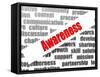 Awareness Word Cloud-tang90246-Framed Stretched Canvas