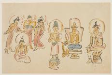 (Asakusa Kannon Temple Caricatures B), C. 1900-Awashima Kangestu-Giclee Print