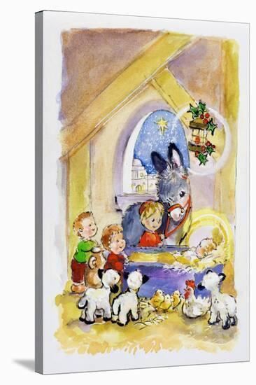 Away in a Manger, 1996-Diane Matthes-Stretched Canvas