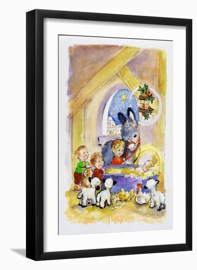 Away in a Manger, 1996-Diane Matthes-Framed Giclee Print