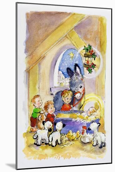 Away in a Manger, 1996-Diane Matthes-Mounted Giclee Print