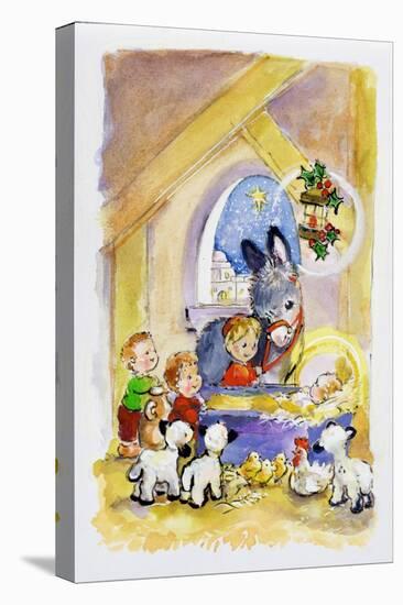Away in a Manger, 1996-Diane Matthes-Stretched Canvas