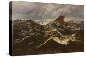 Away to the Goodwin Sands (Dover Lifeboat)-Thomas Rose Miles-Stretched Canvas