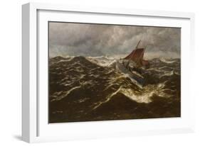 Away to the Goodwin Sands (Dover Lifeboat)-Thomas Rose Miles-Framed Giclee Print