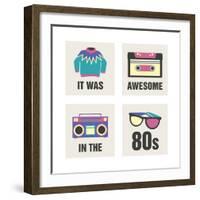 Awesome 80's-Sasha Blake-Framed Giclee Print