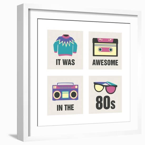 Awesome 80's-Sasha Blake-Framed Giclee Print