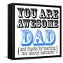 Awesome Dad-Marcus Prime-Framed Stretched Canvas