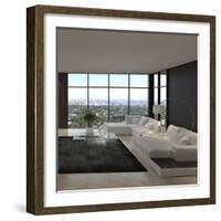 Awesome Modern Loft Living Room, Architecture Interior-PlusONE-Framed Photographic Print