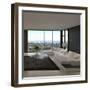 Awesome Modern Loft Living Room, Architecture Interior-PlusONE-Framed Photographic Print