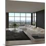 Awesome Modern Loft Living Room, Architecture Interior-PlusONE-Mounted Photographic Print