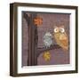 Awesome Owls IV-Paul Brent-Framed Art Print