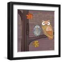 Awesome Owls IV-Paul Brent-Framed Art Print