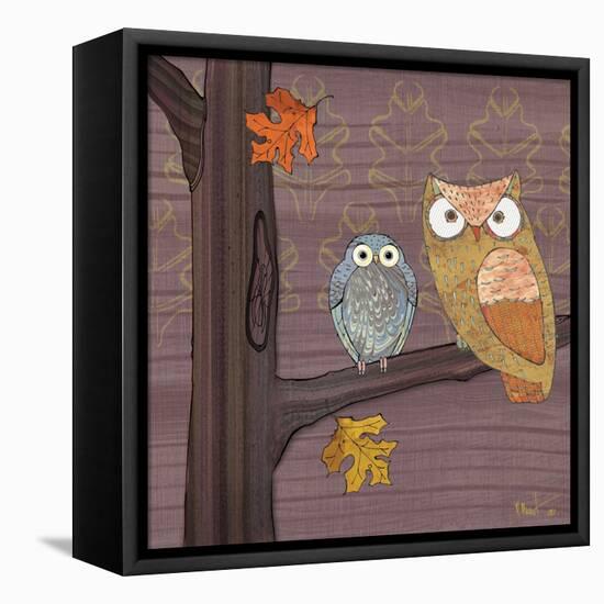 Awesome Owls IV-Paul Brent-Framed Stretched Canvas