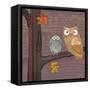 Awesome Owls IV-Paul Brent-Framed Stretched Canvas