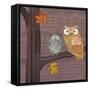 Awesome Owls IV-Paul Brent-Framed Stretched Canvas