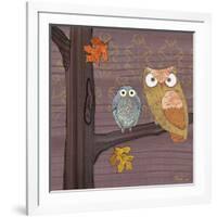 Awesome Owls IV-Paul Brent-Framed Art Print