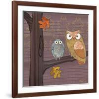 Awesome Owls IV-Paul Brent-Framed Art Print