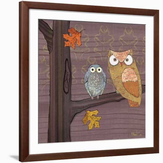 Awesome Owls IV-Paul Brent-Framed Art Print