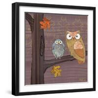 Awesome Owls IV-Paul Brent-Framed Art Print