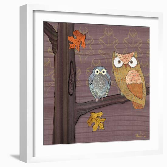 Awesome Owls IV-Paul Brent-Framed Art Print