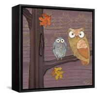Awesome Owls IV-Paul Brent-Framed Stretched Canvas