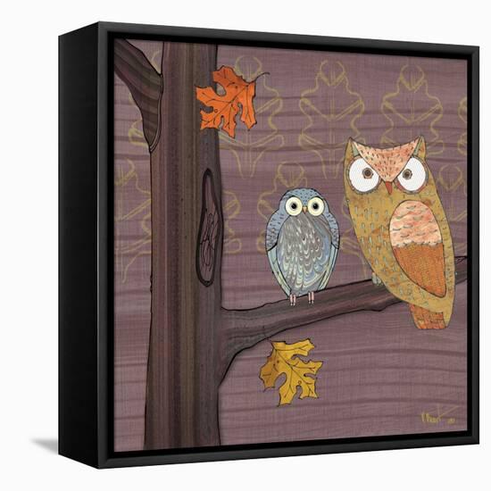 Awesome Owls IV-Paul Brent-Framed Stretched Canvas