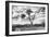 Awesome South Africa Collection B&W - African Landscape with Acacia Tree V-Philippe Hugonnard-Framed Photographic Print