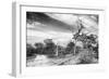 Awesome South Africa Collection B&W - African Landscape with Acacia Tree VI-Philippe Hugonnard-Framed Photographic Print