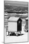 Awesome South Africa Collection B&W - Beach Huts Cape Town II-Philippe Hugonnard-Mounted Photographic Print