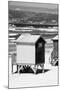 Awesome South Africa Collection B&W - Beach Huts Cape Town II-Philippe Hugonnard-Mounted Photographic Print