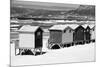Awesome South Africa Collection B&W - Beach Huts Cape Town-Philippe Hugonnard-Mounted Photographic Print