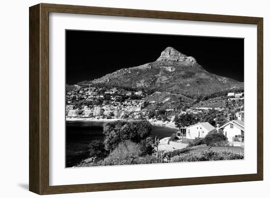 Awesome South Africa Collection B&W - Camps Bay Cape Town-Philippe Hugonnard-Framed Photographic Print