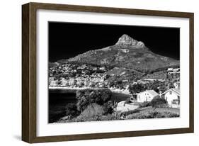 Awesome South Africa Collection B&W - Camps Bay Cape Town-Philippe Hugonnard-Framed Photographic Print