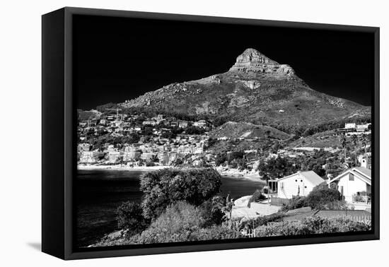 Awesome South Africa Collection B&W - Camps Bay Cape Town-Philippe Hugonnard-Framed Stretched Canvas