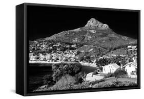Awesome South Africa Collection B&W - Camps Bay Cape Town-Philippe Hugonnard-Framed Stretched Canvas